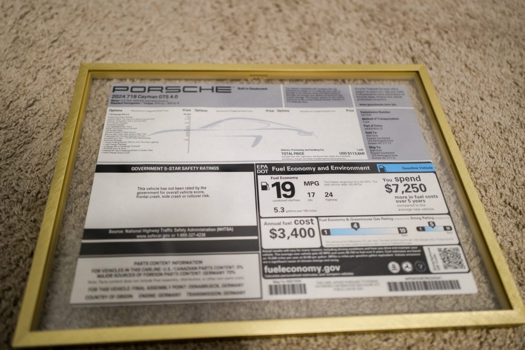 2024 Porsche 718 Cayman GTS 4.0 – 6-Speed Manual, Aventurine Green Metallic, One Owner, 13,000 Miles - Image 17