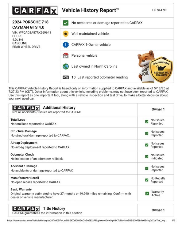 2024 Porsche 718 Cayman GTS 4.0 – 6-Speed Manual, Aventurine Green Metallic, One Owner, 13,000 Miles - Image 18
