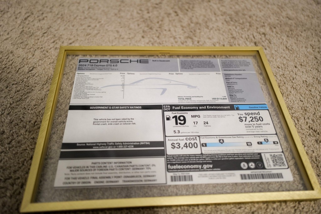 2024 Porsche 718 Cayman GTS 4.0 – 6-Speed Manual, Aventurine Green Metallic, One Owner, 13,000 Miles - Image 7